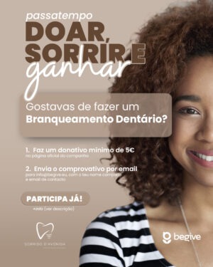 Sorriso Solidário: Ganha um Branqueamento Dentário e Faz a Diferença!